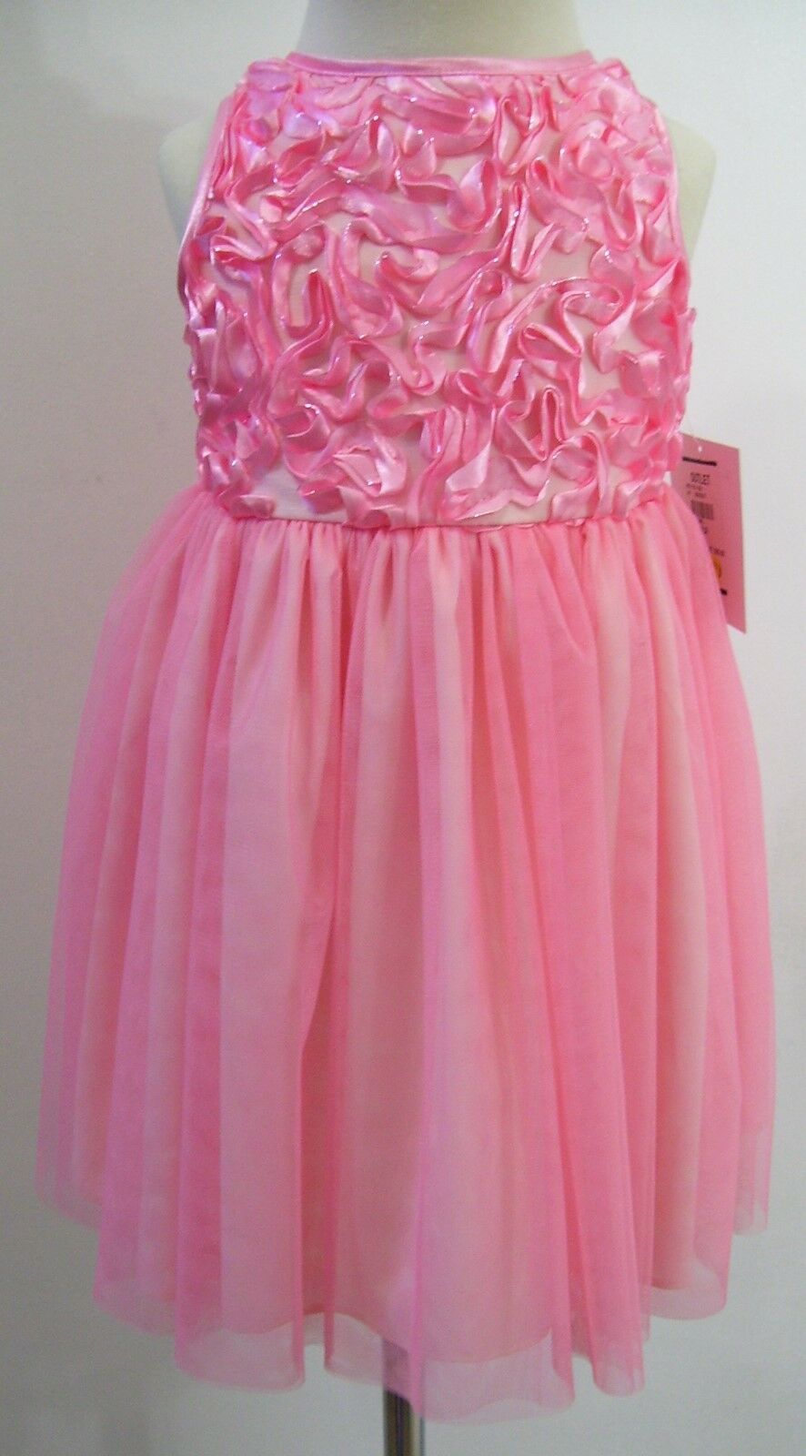 Special Occasion by Marmellata Pink Soutache Lace Party Dress Sz 4T