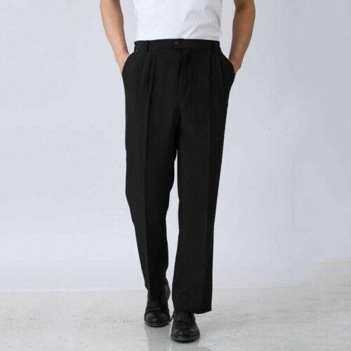 Chef Work Pants Canteen Restaurant Staff Uniforms Trousers Cooking Black Slacks