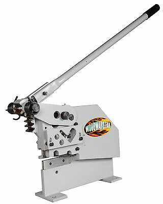 Woodward-Fab manual Iron Worker WF1W Shear Angle Iron Rod Steel