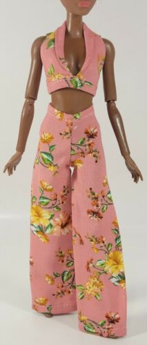 Crop Top Wide Leg Outfit Doll Clothes - Handmade Clothes for doll 11.5in-12in-image