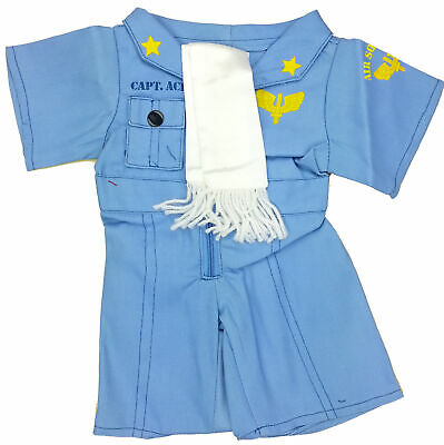 Pilot Flight Suit Teddy Bear Clothes Outfit Fits Most 14