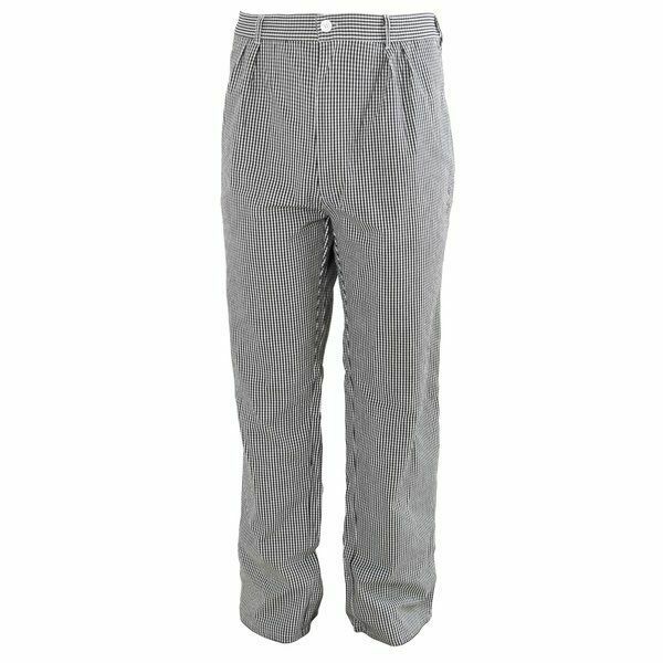 Authentic Austrian Army Chefs Pants Striped Checker Board 65% Cotton / 35% Poly