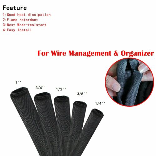 Cabling Conduit Polyethylene Industrial Wire Hose Cover Split Wire Loom Tube Lot